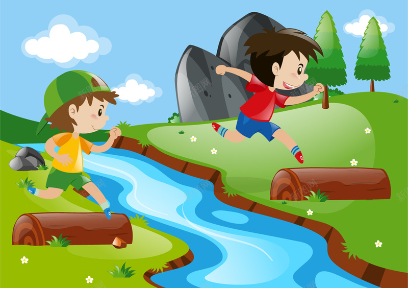 孩子们在河边玩耍jpg设计背景_88icon https://88icon.com 风景背景 孩子 景观 河边 玩耍 海报 卡通 童趣 手绘 儿童 简约 植物