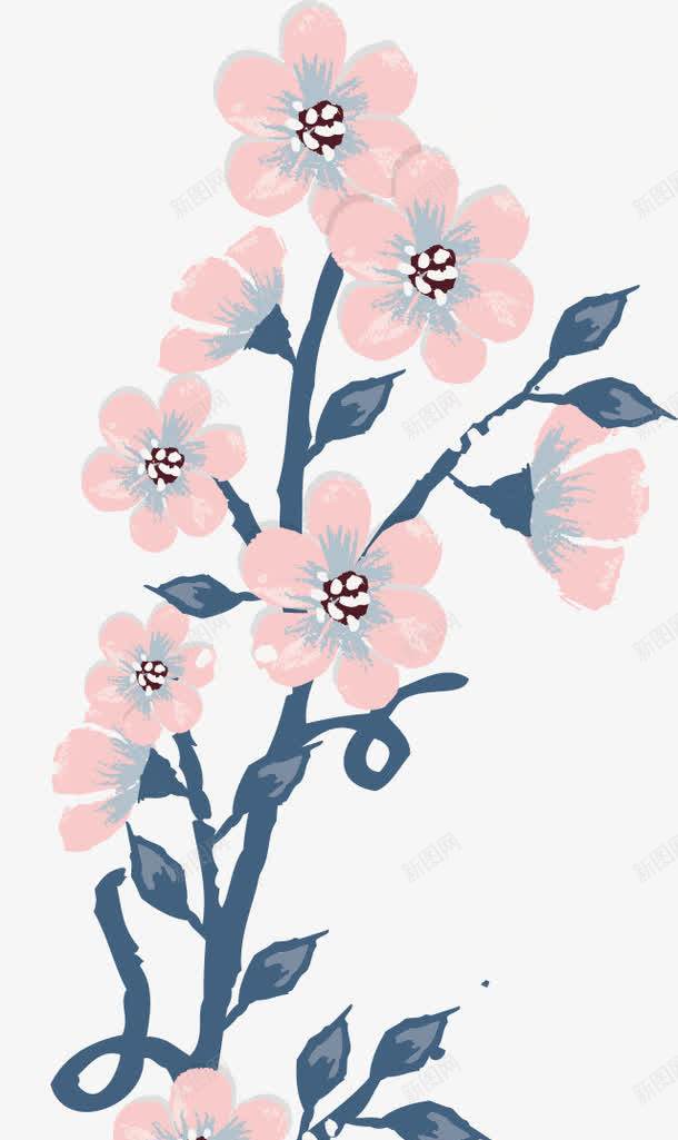 水彩油画效果红色的花卉植物图案png免抠素材_88icon https://88icon.com 水彩 油画 效果 红色 花卉 植物 图案