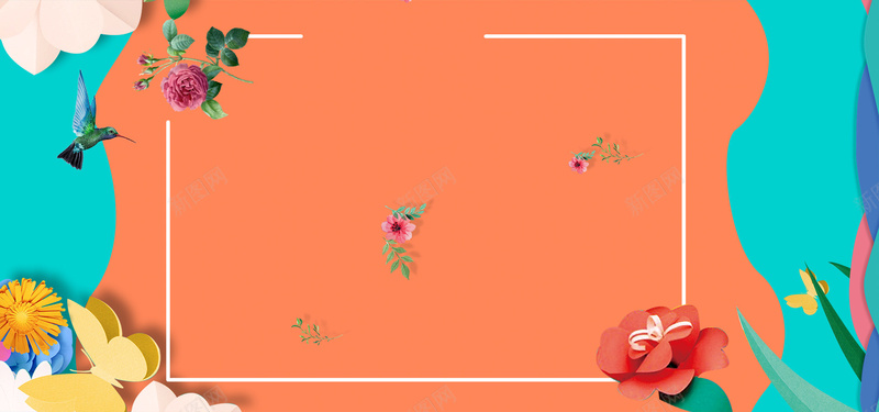 简洁拼色花纹背景jpg设计背景_88icon https://88icon.com 拼接 拼色 撞色 花 鸟 大气 简洁 几何 时尚 女性 时尚背景 开心