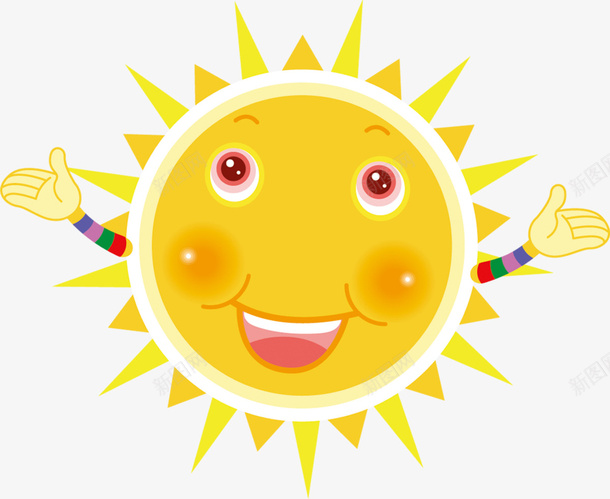 可爱手绘发光的太阳素材png免抠素材_88icon https://88icon.com 手绘发光的太阳 日月 星辰烈日 表情 卡通可爱天气 阳光行星