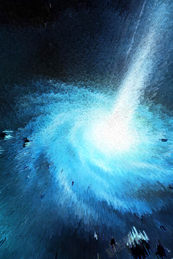 银河素材中心银河中心螺旋蓝色海报高清图片