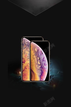 xs海报苹果手机苹果IphoneXS背景高清图片