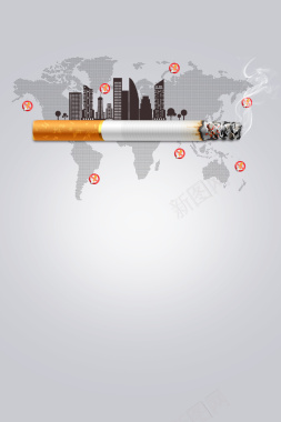 531世界无烟日公益宣传海报背景