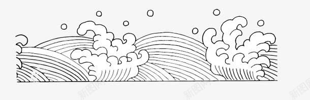 水纹png免抠素材_88icon https://88icon.com 水纹 中国传统纹样 中国风 图案 黑色 矢量 装饰