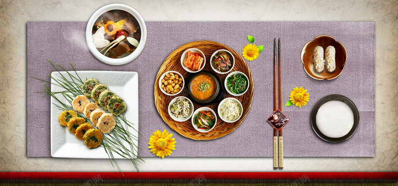 韩式料理砂锅养生筷子勺子淡雅菊花甜点海报bannerpsd设计背景_88icon https://88icon.com 养生 料理 砂锅 筷子 韩式 勺子 淡雅 菊花 甜点 海报banner 文艺 小清新 简约