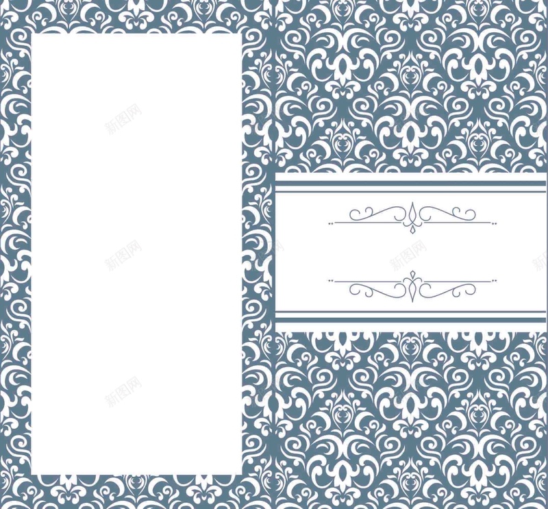 欧式对折页复古花纹请柬婚礼蓝色海报背景eps设计背景_88icon https://88icon.com 复古信纸 欧式信纸 对折页 欧式 矢量 花边信纸 褶皱信纸 婚礼贺卡 婚礼邀请函 蓝色贺卡