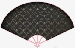 中国风折扇装饰图案素材