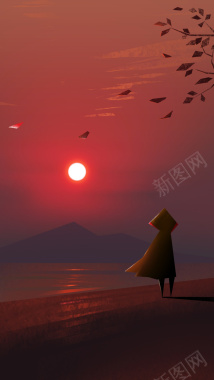 晚霞H5背景背景
