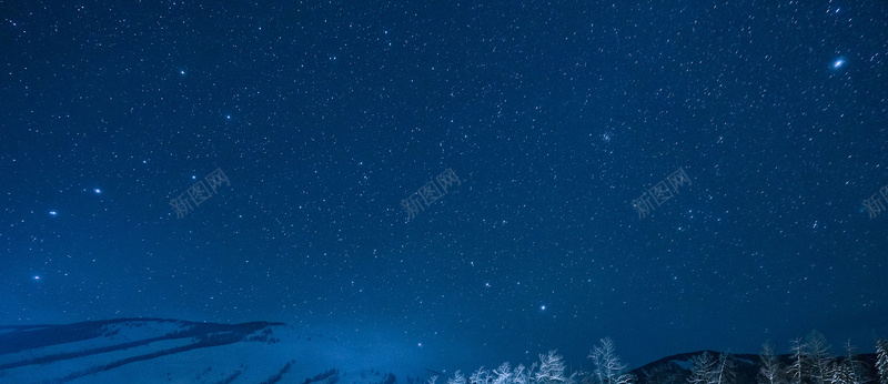 夜暮星空背景背景