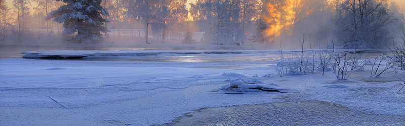 雪景背景图jpg设计背景_88icon https://88icon.com 阳光 雪 树 海报banner 摄影 风景