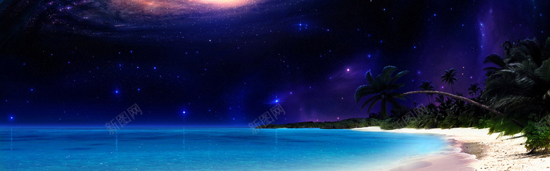 星空下的椰子树背景jpg设计背景_88icon https://88icon.com 海报banner 椰子树 星空 背景 黑夜 星云 星海 星际