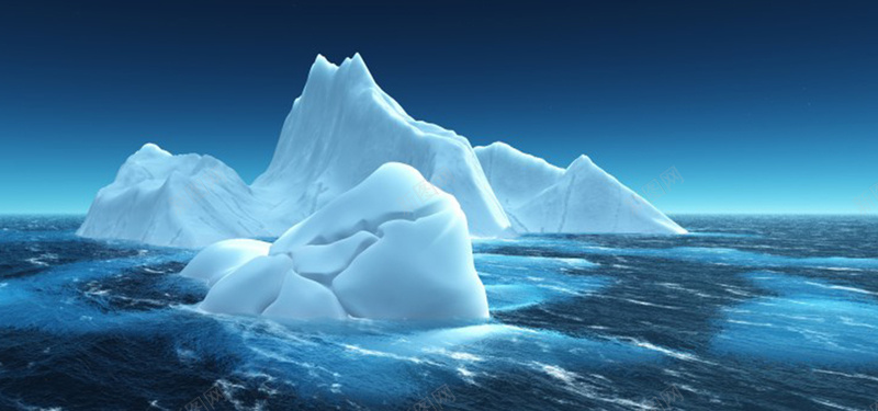 冰山海水背景素材背景