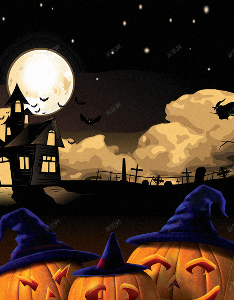 万圣节背景jpg设计背景_88icon https://88icon.com 手机背景 万圣节 南瓜 棕色 科技 APP背景 H5背景 H5 h5 科幻 商务