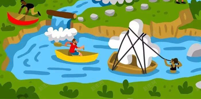 手绘卡通山水而背景jpg设计背景_88icon https://88icon.com 卡通素材 手绘背景 船只 山 水 卡通 童趣 手绘