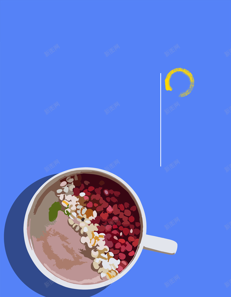 腊八节手机APP闪屏设计H5背景psdpsd设计背景_88icon https://88icon.com 腊八节 腊八粥 八宝粥 蓝色 扁平 养生粥 红豆 手机APP app设计 闪屏 启动页 H5 psd