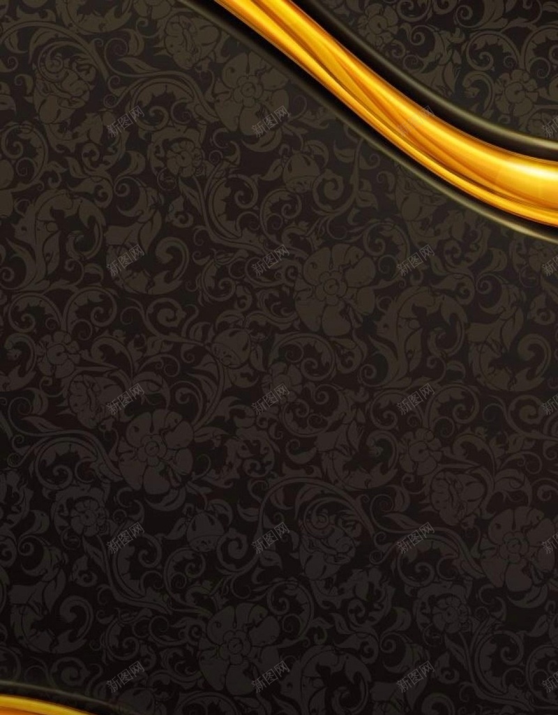 黑色花纹纹理H5背景jpg设计背景_88icon https://88icon.com 黑色 花纹 纹理 黄色 质感 H5背景 H5 h5