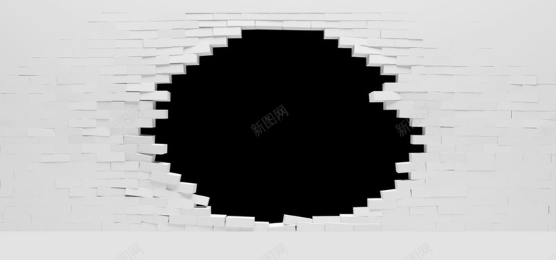灰色砖墙中的黑色洞口jpg设计背景_88icon https://88icon.com 灰色 砖墙 纹理 质感 开心 黑色洞口 快乐 海报banner