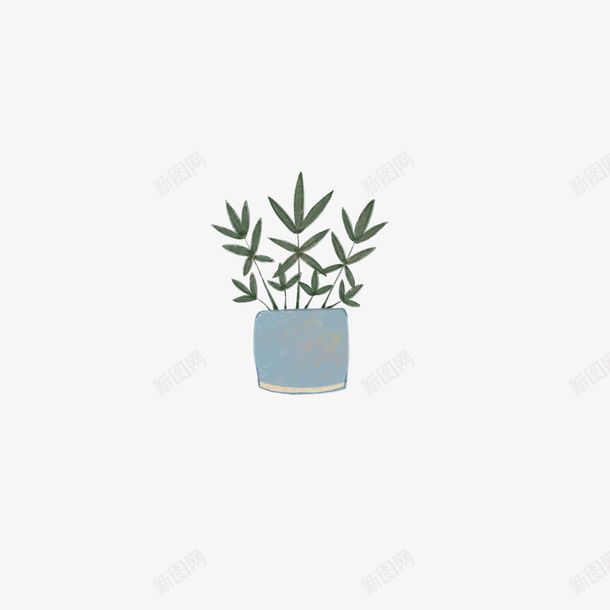 桌面上的绿植png免抠素材_88icon https://88icon.com 绿色 植物 盆栽 手账