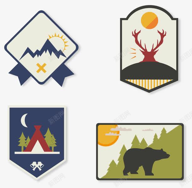 野营标签矢量eps免抠素材_88icon https://88icon.com 閲庤惀 鎺櫓 甯愮 灞卞嘲 鏍囩 鐔 璐寸焊 EPS鐭噺鍥