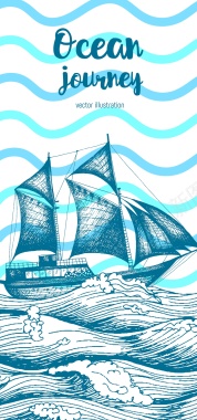帆船航海海报设计大全背景