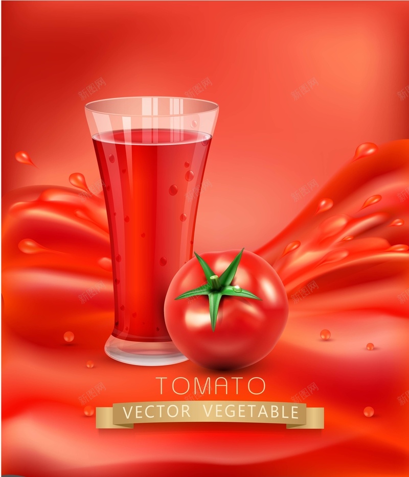 矢量美味番茄汁饮料背景jpg设计背景_88icon https://88icon.com 番茄汁 矢量 红色 美味 质感 饮料 背景