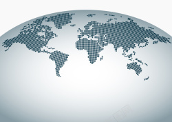 世界波商务蓝色波点世界地图背景素材高清图片