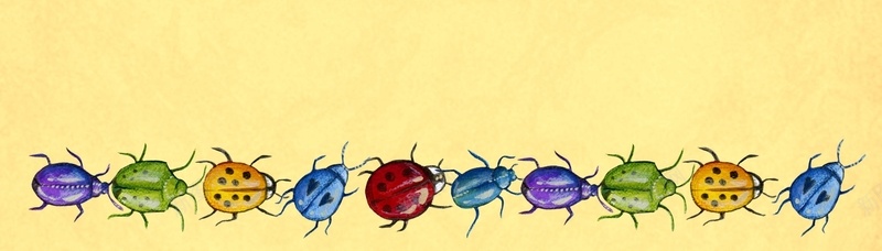 昆虫背景jpg设计背景_88icon https://88icon.com 可爱 复古 昆虫 色彩 蓝色 海报banner 卡通 童趣 手绘