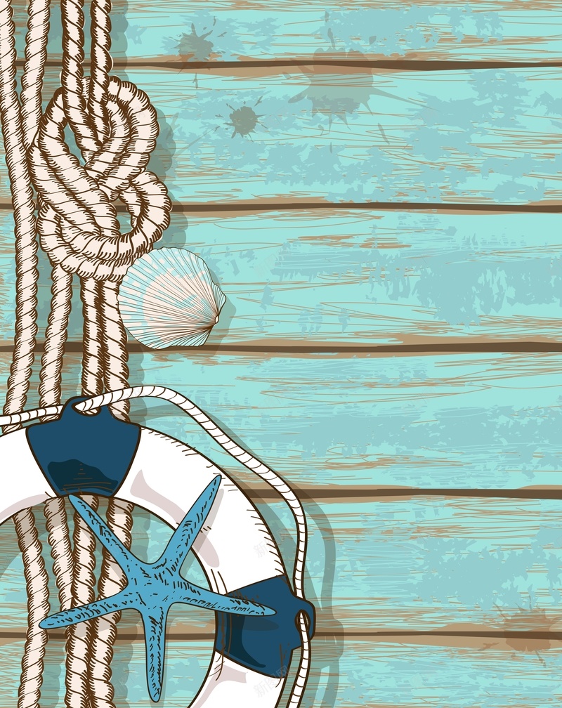 复古游泳圈海报背景eps设计背景_88icon https://88icon.com 天蓝色 游泳圈 复古 木纹 青色 复古游泳圈 航海绳 航海 远航背景