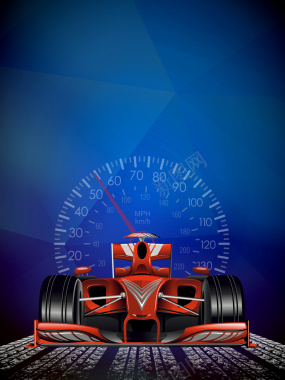 创意F1赛车海报背景psd背景