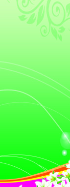 绿色清新时尚简约易拉宝展架背景素材背景