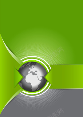 绿色创意地球商务海报背景背景