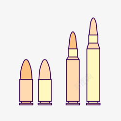 不同规格的子弹不同型号子弹素材图案高清图片