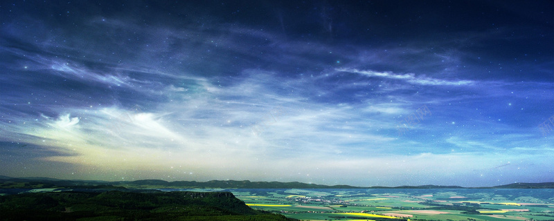 唯美星空草原背景jpg设计背景_88icon https://88icon.com 唯美 星星 星空 白色 草原