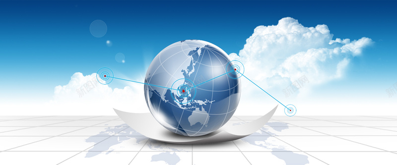 电子商务信息科技背景psd设计背景_88icon https://88icon.com 商务背景 地球 海报banner 科技 科幻 商务