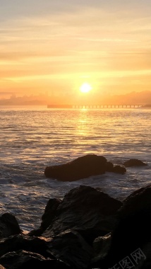 阳光海面水浪H5背景背景