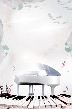 音乐梦想钢琴培训背景模板背景
