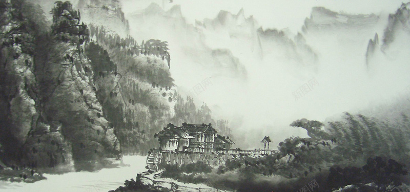 山水背景图片免费下载-素材msztzwamm-88ICON