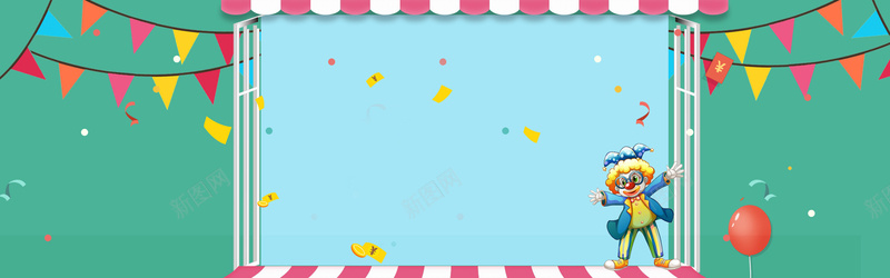 电商卡通愚人节蓝色Bannerjpg设计背景_88icon https://88icon.com 4月1日 愚人节 大气 愚人 科幻 童趣 卡通 创意 素材 广告 儿童