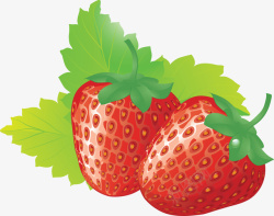 可爱草莓水果图片png素材