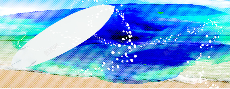 蓝色纹理羽毛海洋清闲简约背景背景