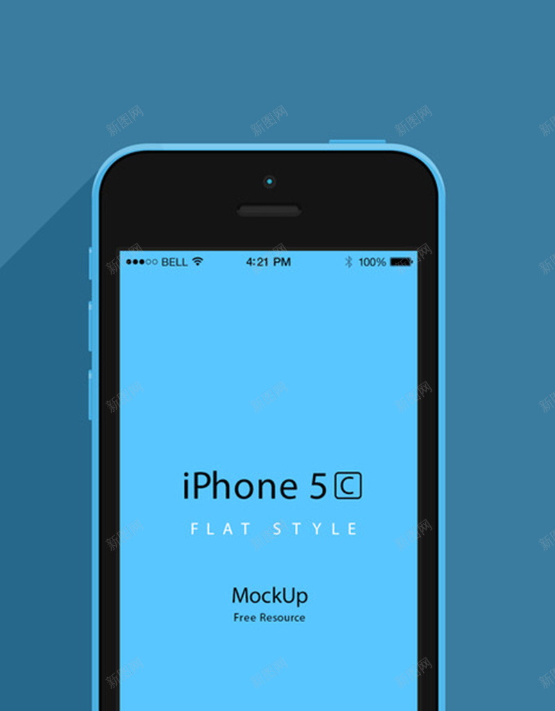 蓝色苹果手机背景图jpg设计背景_88icon https://88icon.com 蓝色 手机 仿真 苹果 屏幕 扁平 渐变 几何