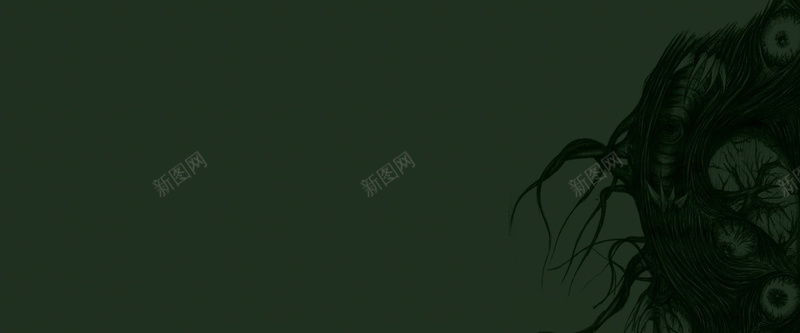 绿色手绘恐怖树枝眼睛嘴巴jpg设计背景_88icon https://88icon.com 恐怖 手绘 树枝 眼睛 绿色 嘴巴 海报banner 卡通 童趣