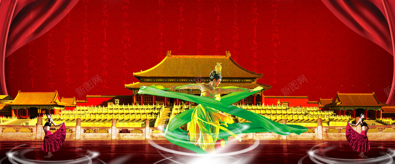 中国古典舞蹈背景背景