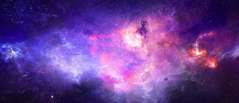紫色太空背景图片素材背景