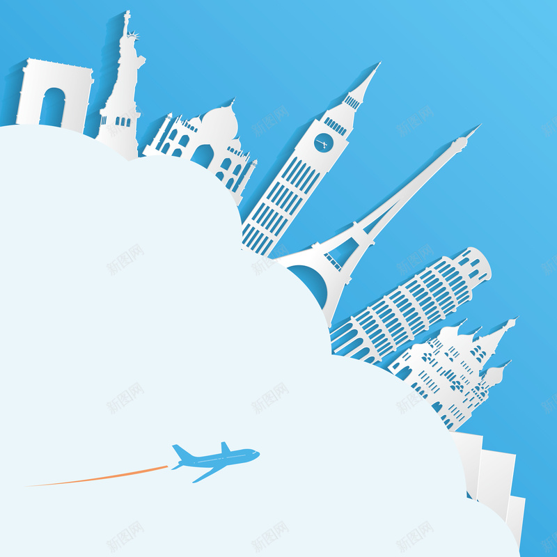 欧洲旅游景点建筑背景素材jpg设计背景_88icon https://88icon.com 建筑 旅游 旅行 景点 欧洲 飞机 蓝色 海报 背景 素材