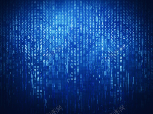 蓝色数字科技网页设计图背景