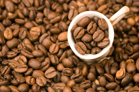 咖啡豆宣传图背景