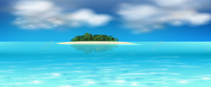 岛屿背景背景