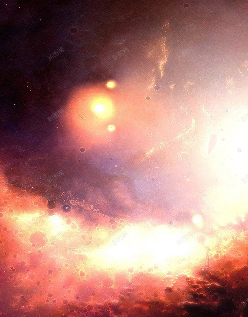 橙红星空星云尘埃宇宙科幻H5背景图jpg设计背景_88icon https://88icon.com 科幻背景 尘埃 星云 星空 科幻 科技 商务