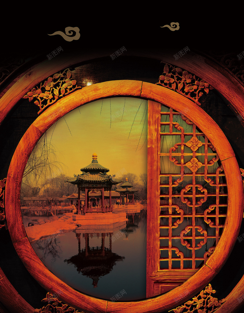 古典建筑背景素材jpg设计背景_88icon https://88icon.com 古典海报 地产 建筑 雕花